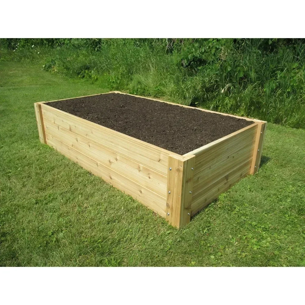 Deep Root Cedar Raised Bed Garden Kit