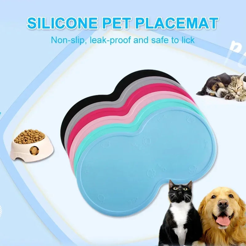 Hign-concerned Cloud-Shaped PetCare Feeding Mat Silicone Bowl for Household Pets