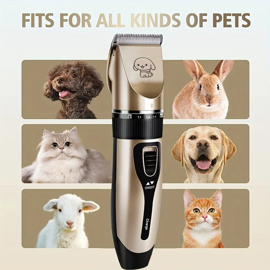 SHUYU Pet Hair Trimmer Kit Electric Precision Clippers For Dogs And Cats Professional Home Grooming