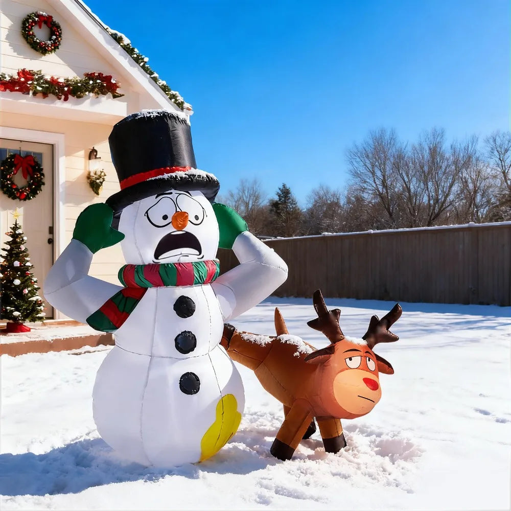 CN Guangdong Santa Snowman Inflatable Outdoor Decoration