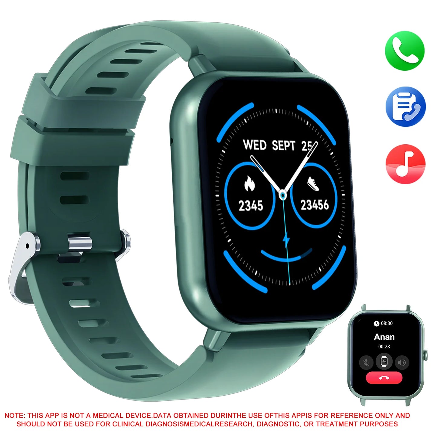 LOMAXFR Smart Watch With Wireless Calling And Fitness Modes