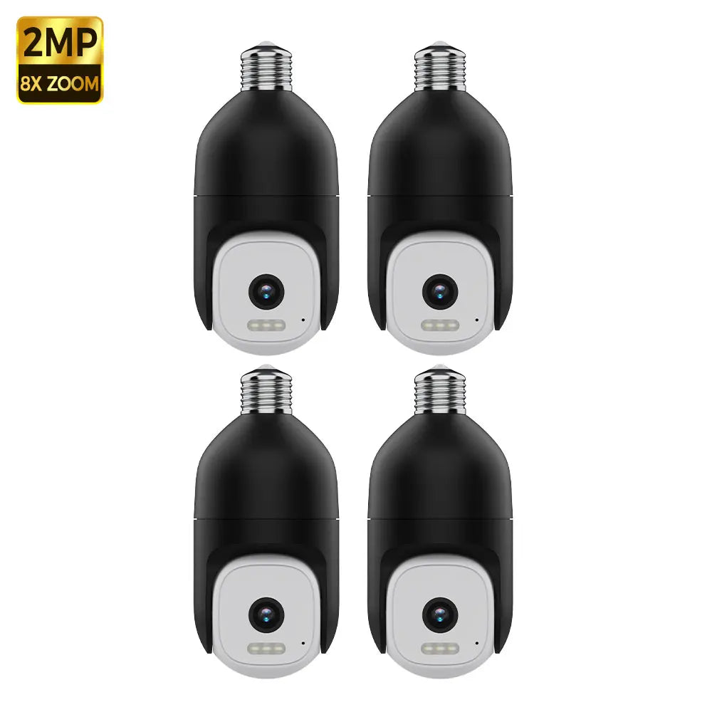 E27 Light Bulb Camera WIFI Outdoor Security Camera 360° PTZ PIR Smart Light Auto Track Waterproof CCTV Surveillance Camera IP