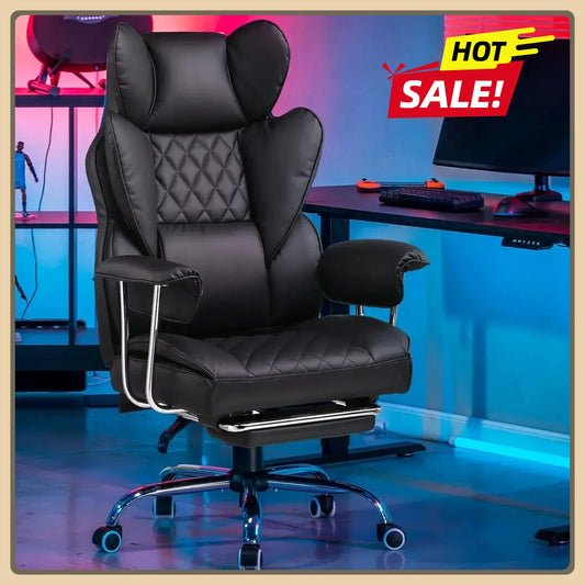 XMSJ Gaming Chair Ergonomic PU Leather Lumbar Support