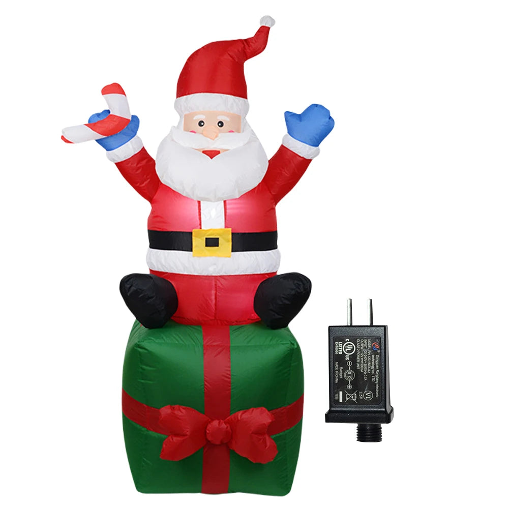 VAKINDCN LED Inflatable Cute Festival Theme Air Blown Ornament