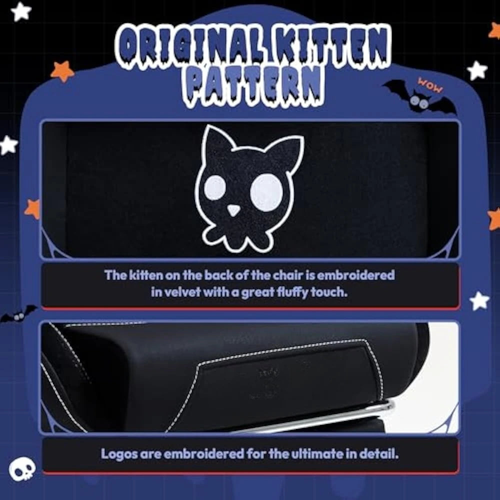 Ergonomics Gaming Chair With Cat Ears And Lumbar Massage