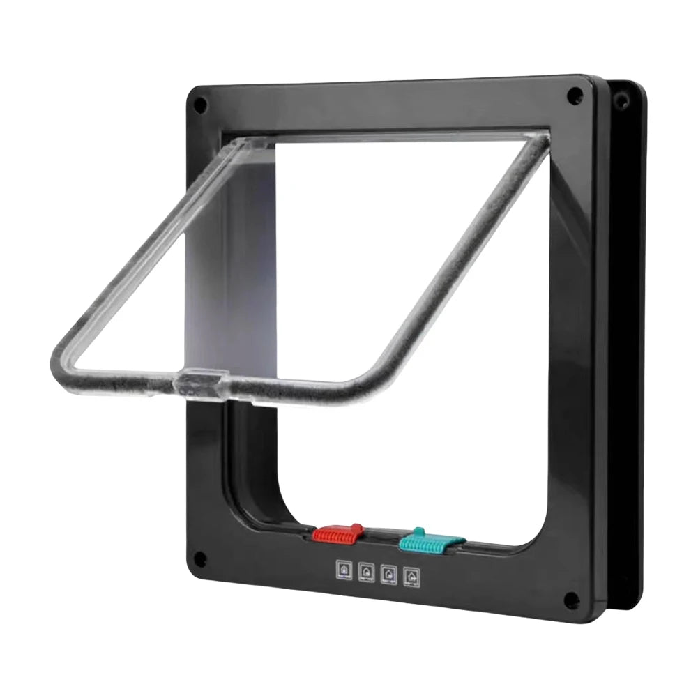 Cat Flap Door With UltraDurable FourWay Security Lock ABSPolymerComposite System