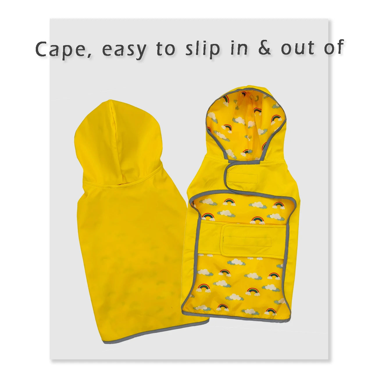 PETS TALE All Weather Dog Raincoat DualSided Waterproof Coat AllSeasonProtection