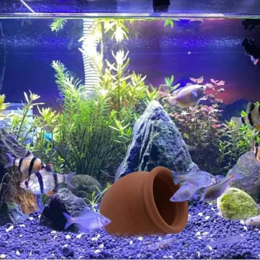 Hign-concerned Betta Tank Decor Ceramic Jar Hideout
