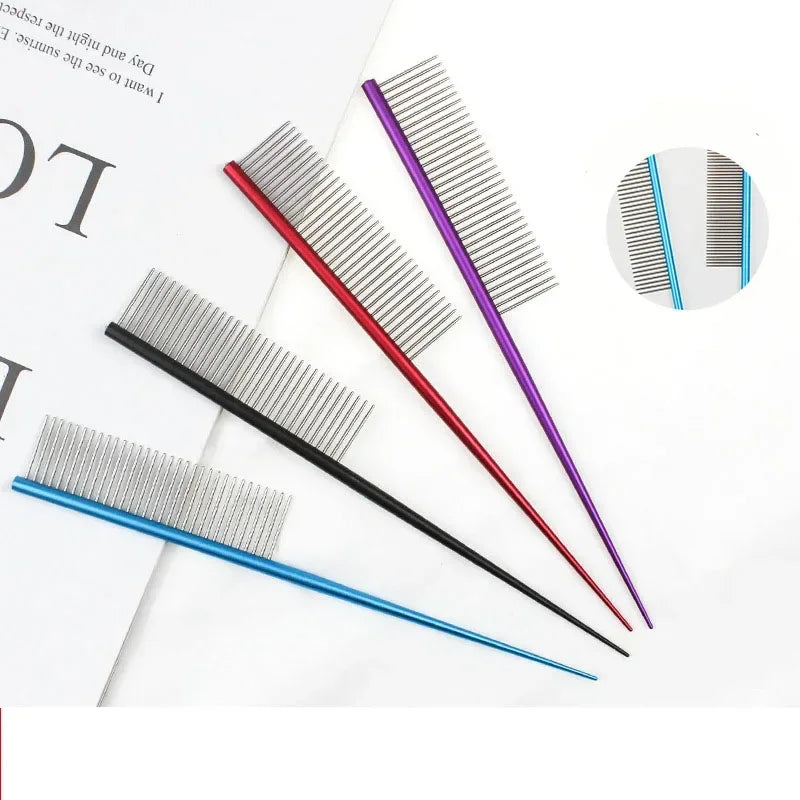 Hign-concerned Stainless Steel Pet Grooming Comb UndercoatDetanglingRake For Dogs