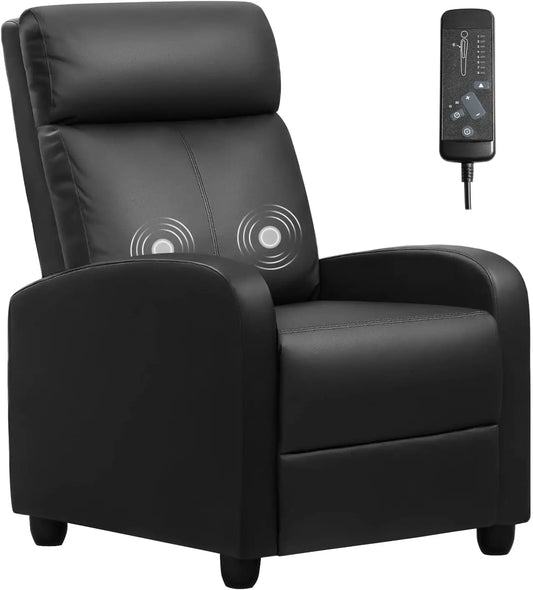 Massage Recliner Chair PU Leather Home Theater Seating