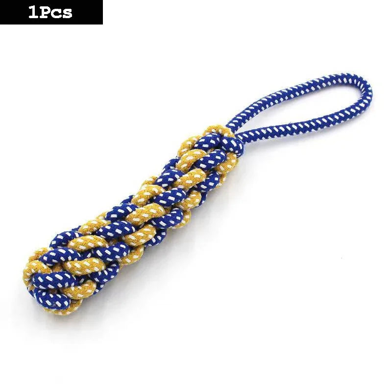 High-concerned Premium-Quality Indestructible Carrot Knot Rope Ball Teeth-Cleaning Dog ChewToy
