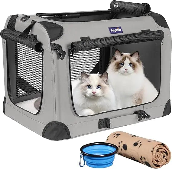 TIFICY SoftSidedCatCarrier ForTraveling Pets And Small Dogs WithExtraComfort Inside Lining