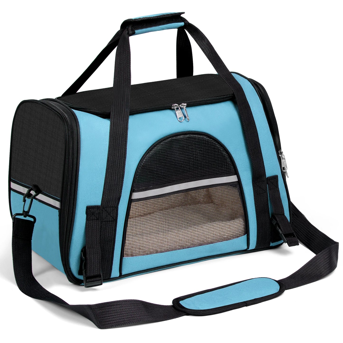 Closure AirlineApproved UltraDurable SoftSided PetCarrier TravelReady ForSmallPets