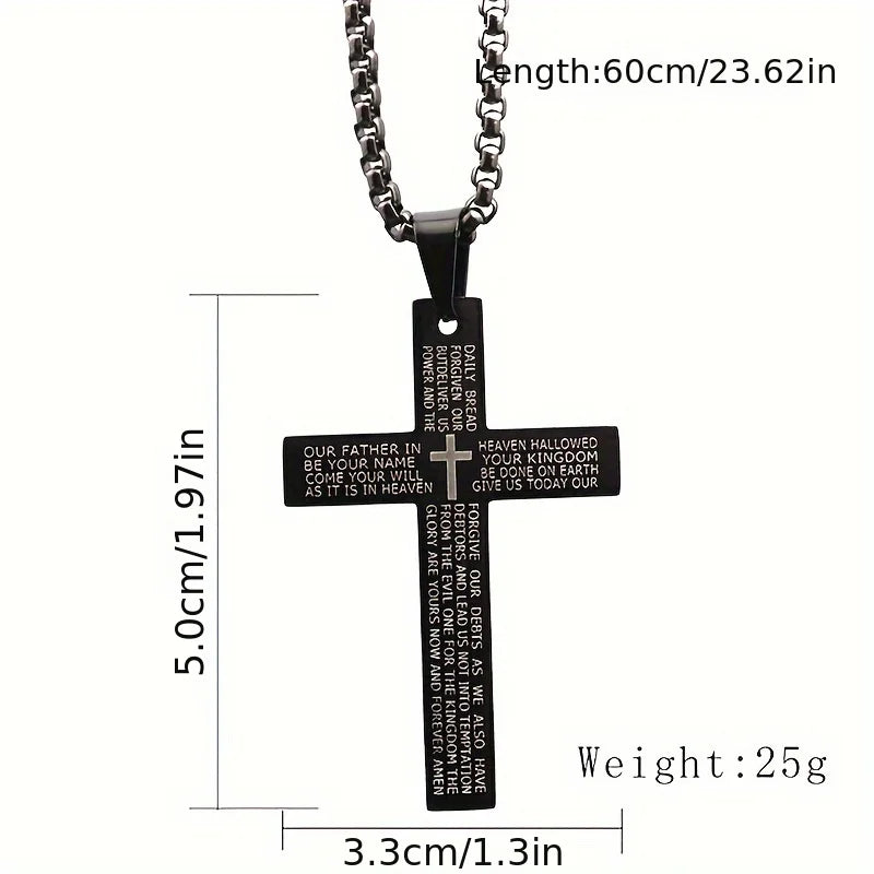 Guangdong Titanium Cross Pendant Necklace Unisex Gift