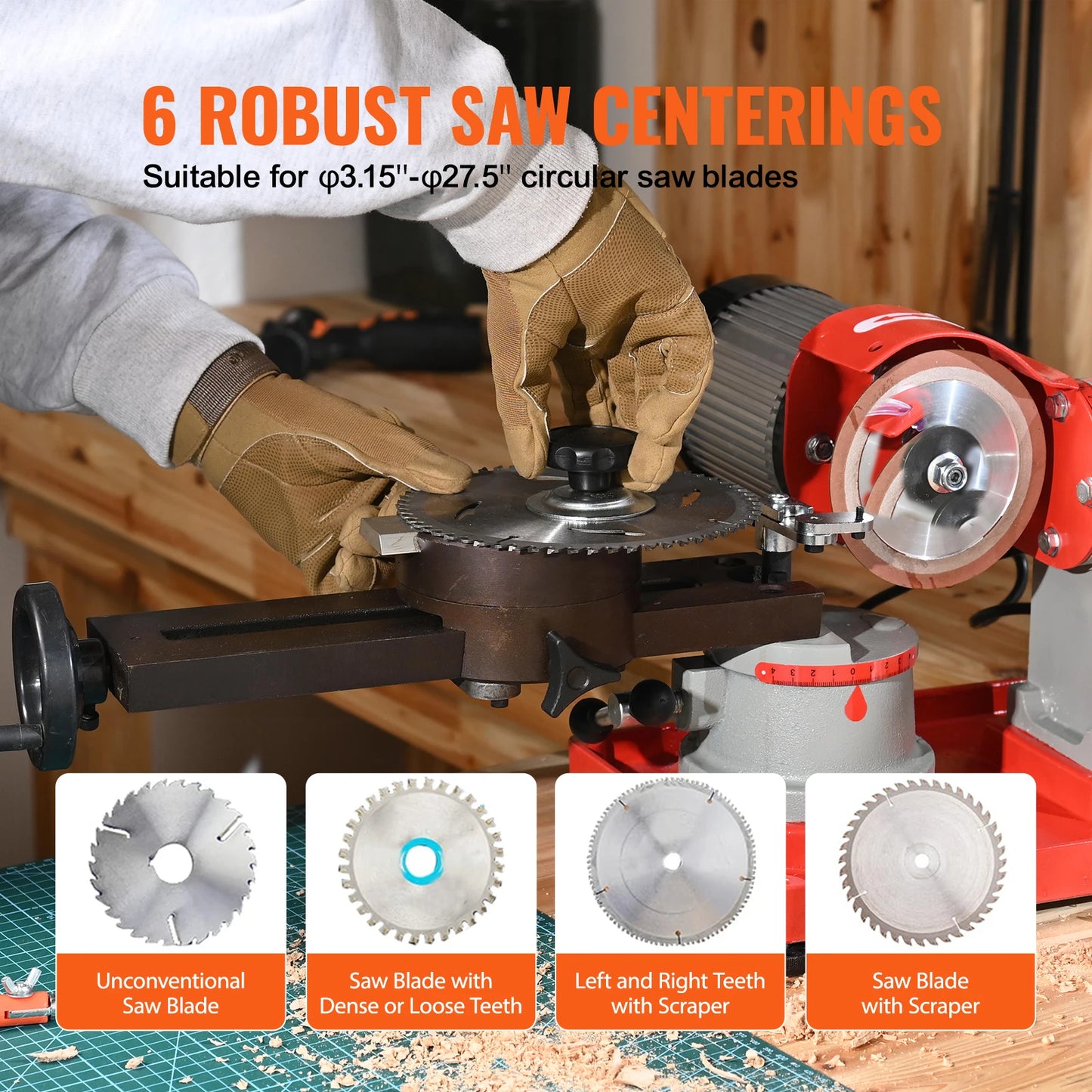 SucceBuy Circular Saw Blade Sharpener 370W Sharpening Machine