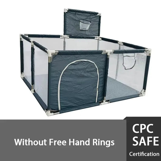Playpens for Baby with Pull Rings Indoor Baby Playground Kids Balls Pool  Activity Fence Baby Games Park Child Safety Barrier