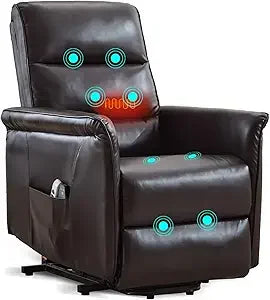 DAFIFY Power Lift Recliner Chair Electric Massage With Heat