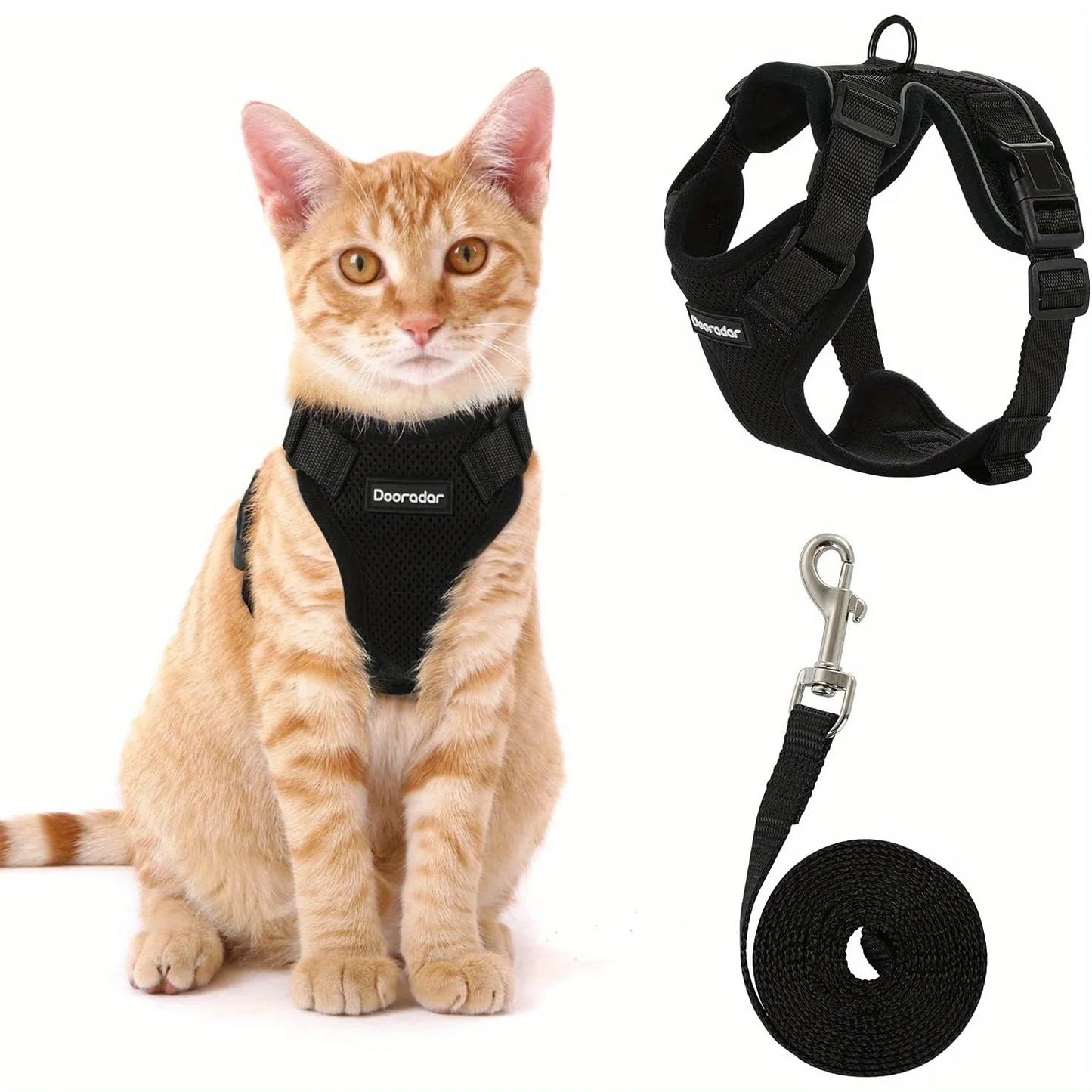 Cat Leash Non-Slip Adjustable Leash Non-Slip Cat Leash Vest Pet Chest Carrier