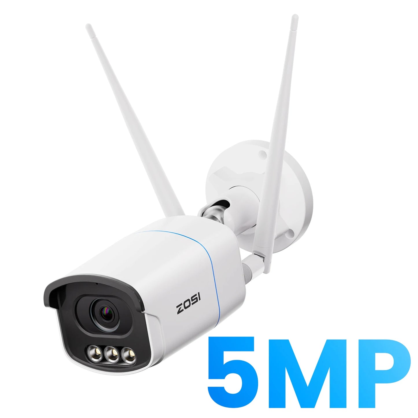 ZOSI C186A 4K 8MP/5MP Aurora Lux WiFi Camera True Full Color Night 2.4/5GHz WiFi AI Detection Outdoor HD CCTV Video Surveillance