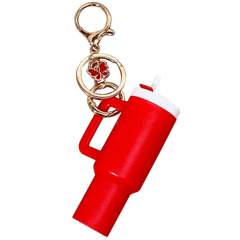 Button Carabiner Butterfly Lip Balm Keychain Tumbler Ring