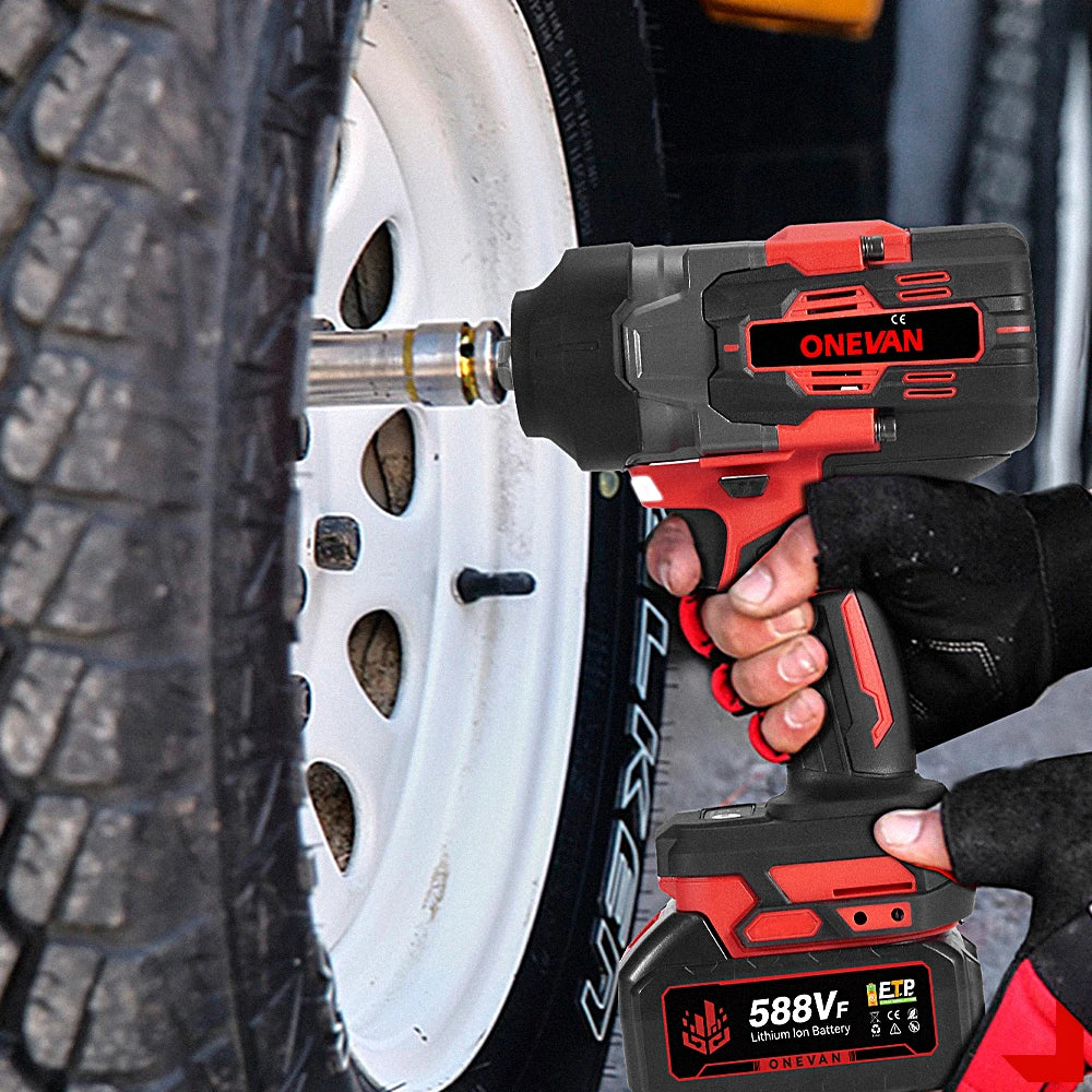 ONEVAN 18V Brushless Cordless Impact Wrench 8000RPM
