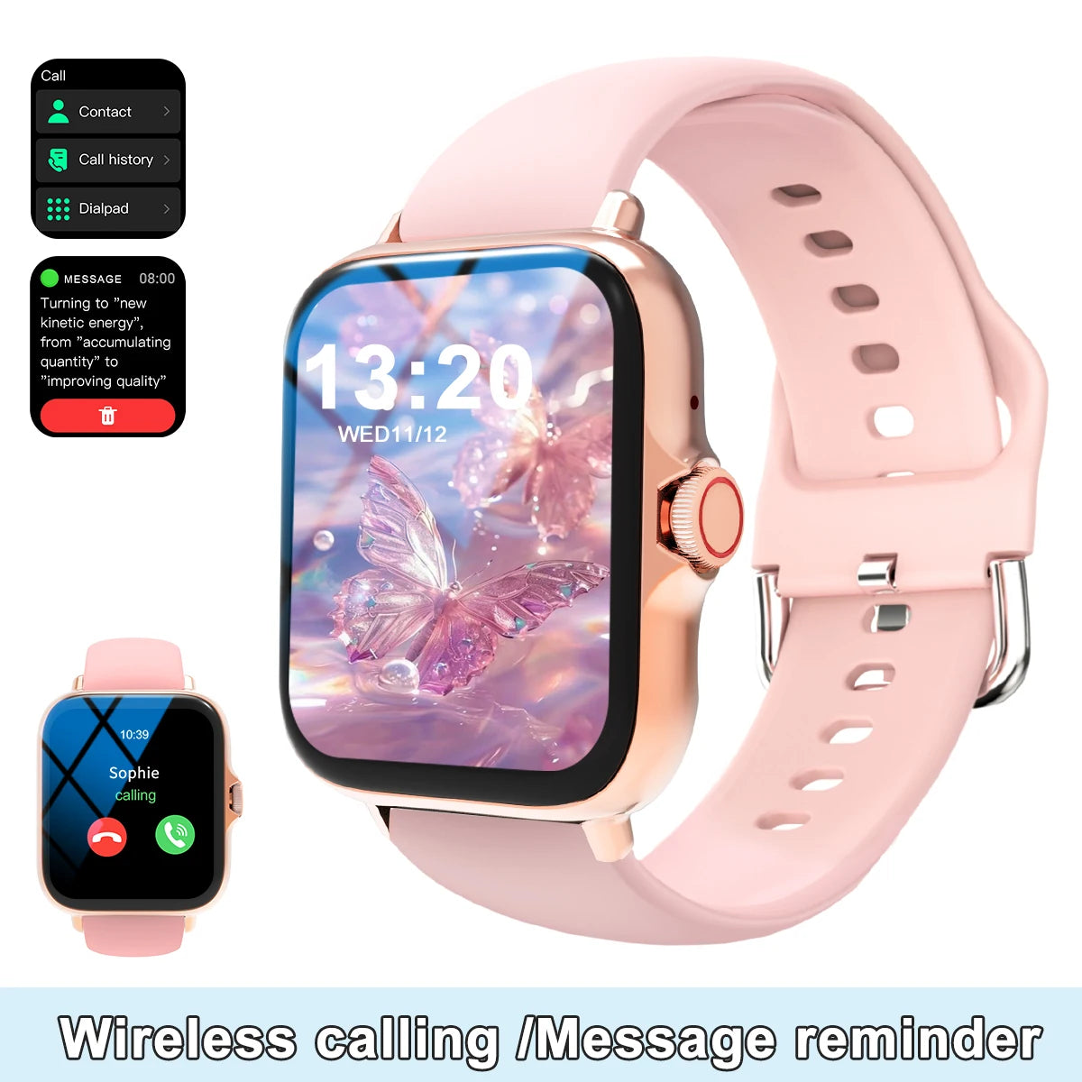Lomaxfr Smart Watch Touch Screen Calls Message Reminders