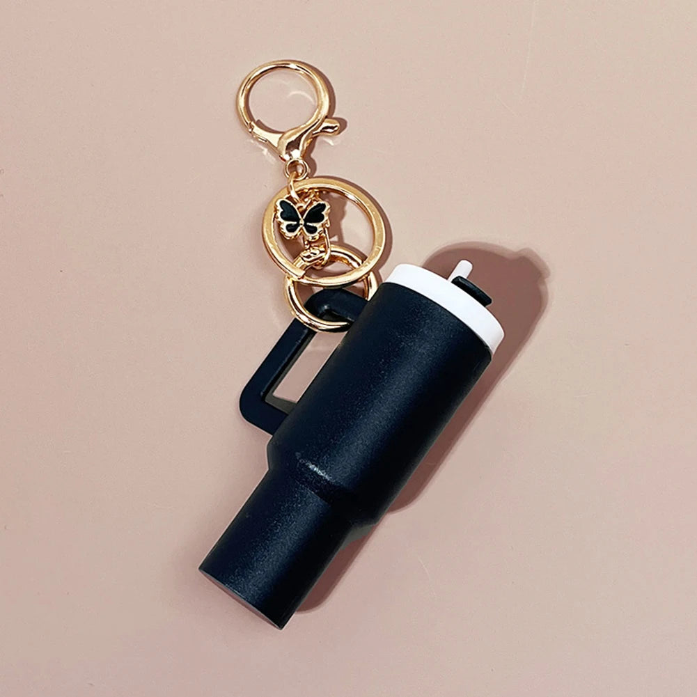 Button Carabiner Butterfly Lip Balm Keychain Tumbler Ring