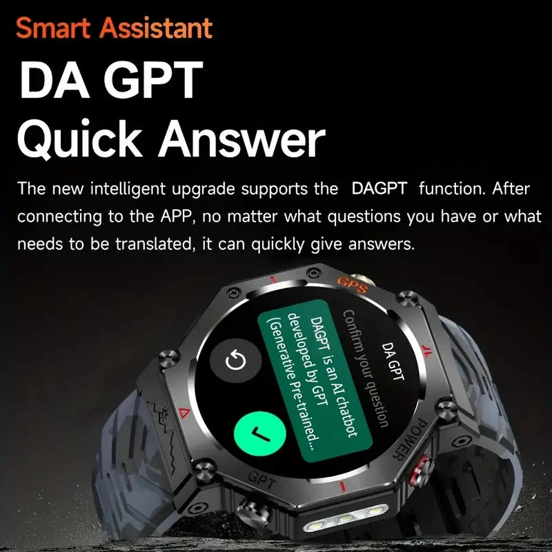 Senbono GPS Smartwatch Built In GPS Bluetooth Call AI GPT