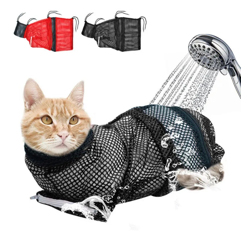 Charging Time Professional Cat Bathing Grooming ShowerBag Deluxe Restraint System