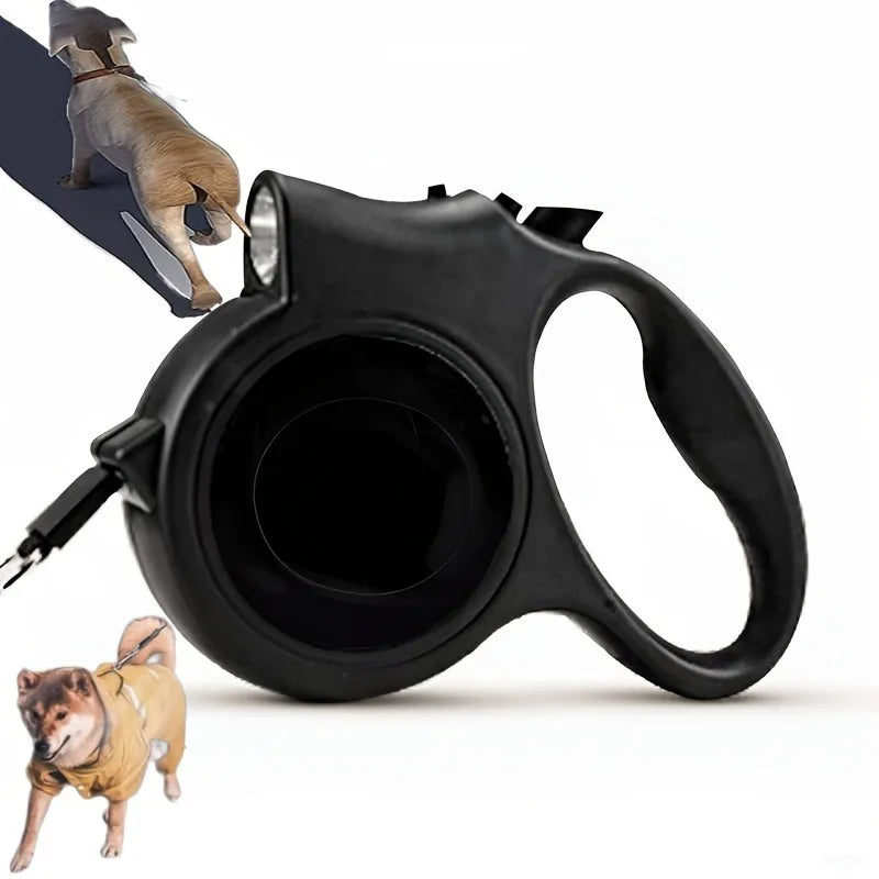 AHTOSKACN Telescoping Dog Leash With HighVisibility Strip For NighttimeOutdoor Safety