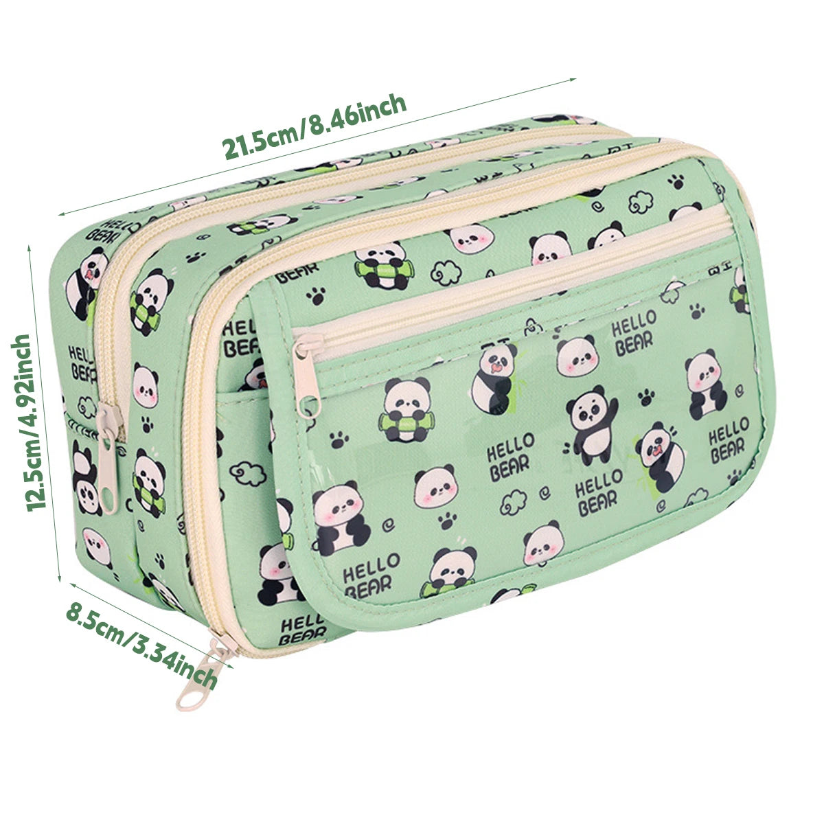 Dot Ding Kawaii Pencil Case Panda Design High Capacity