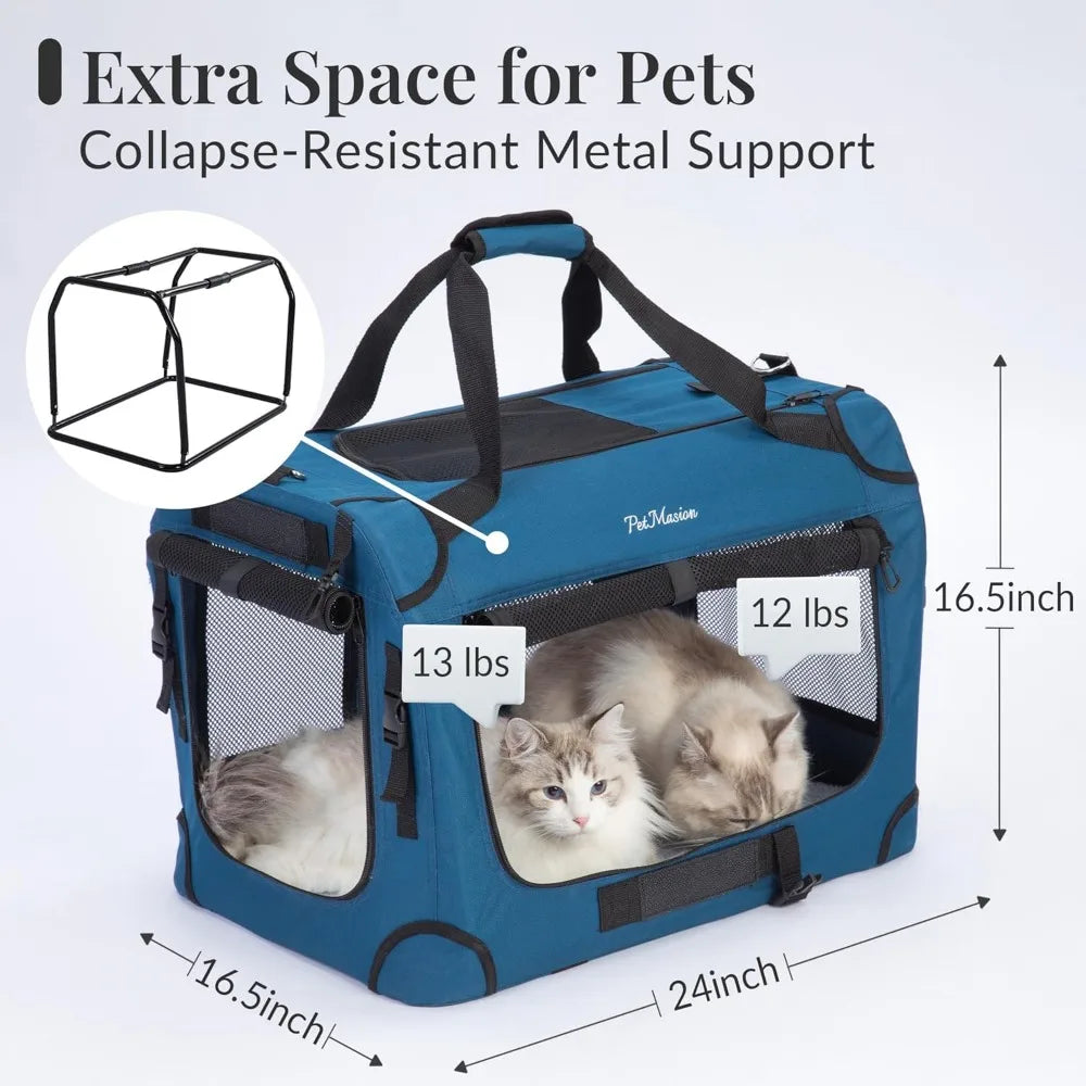 TIFICY Supercalifragilisticexpialidocious Cat Carrier Intercontinental For Two Cats