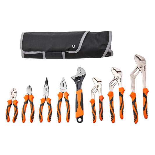 SucceBuy High Carbon Steel Pliers Set Eight Piece Professional Tools
