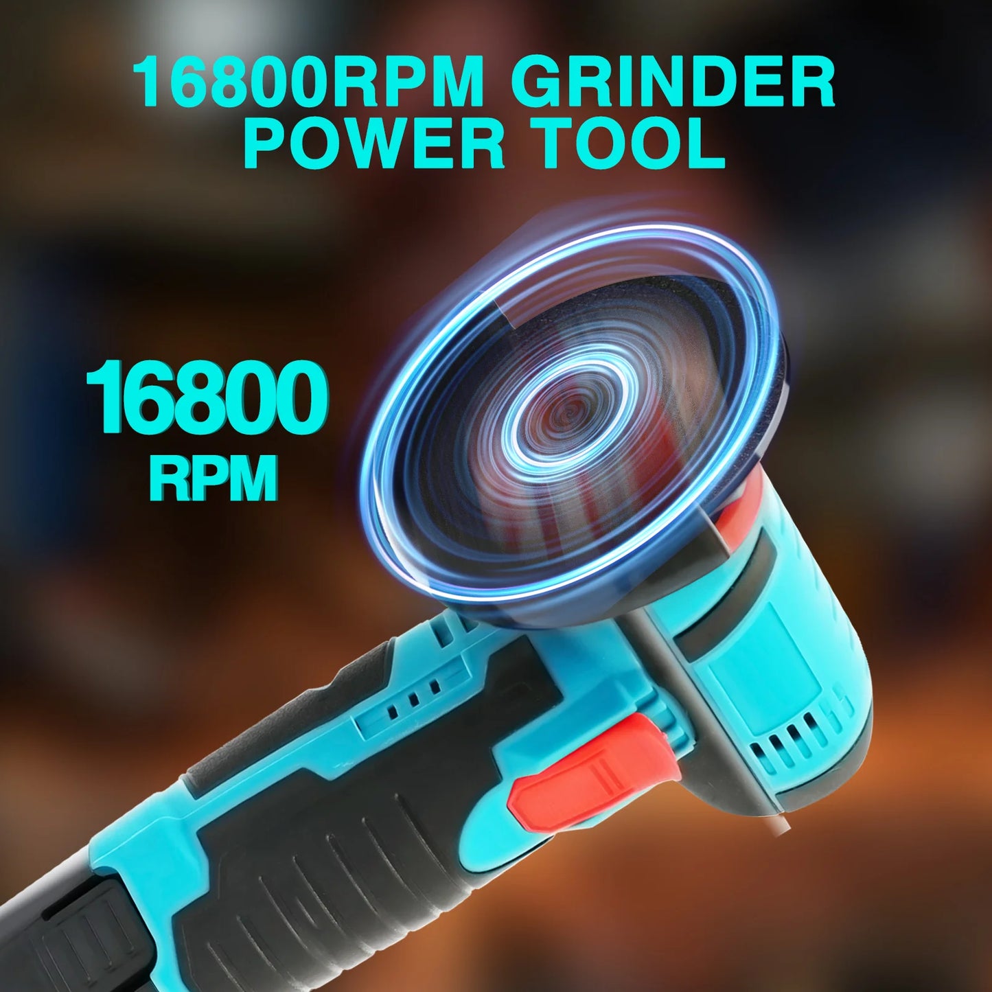 Cordless Angle Grinder Polisher 12V Brushless With 2 Batteries Charger