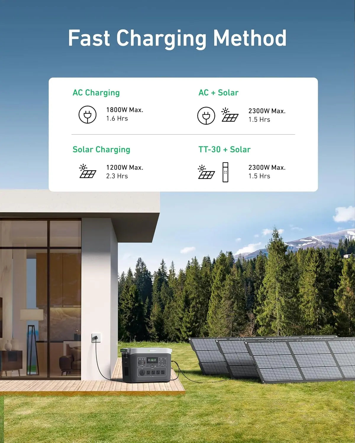 XMSJ Infinity LifePO4 Portable Power Station Solar Generator