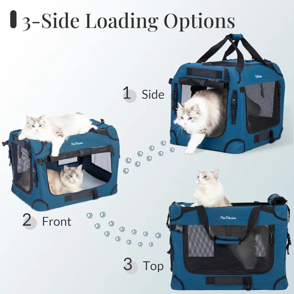 TIFICY Supercalifragilisticexpialidocious Cat Carrier Intercontinental For Two Cats