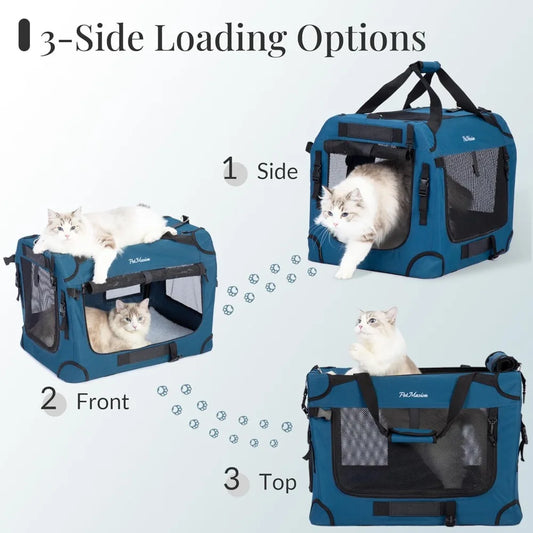 TIFICY Supercalifragilisticexpialidocious Cat Carrier Intercontinental For Two Cats