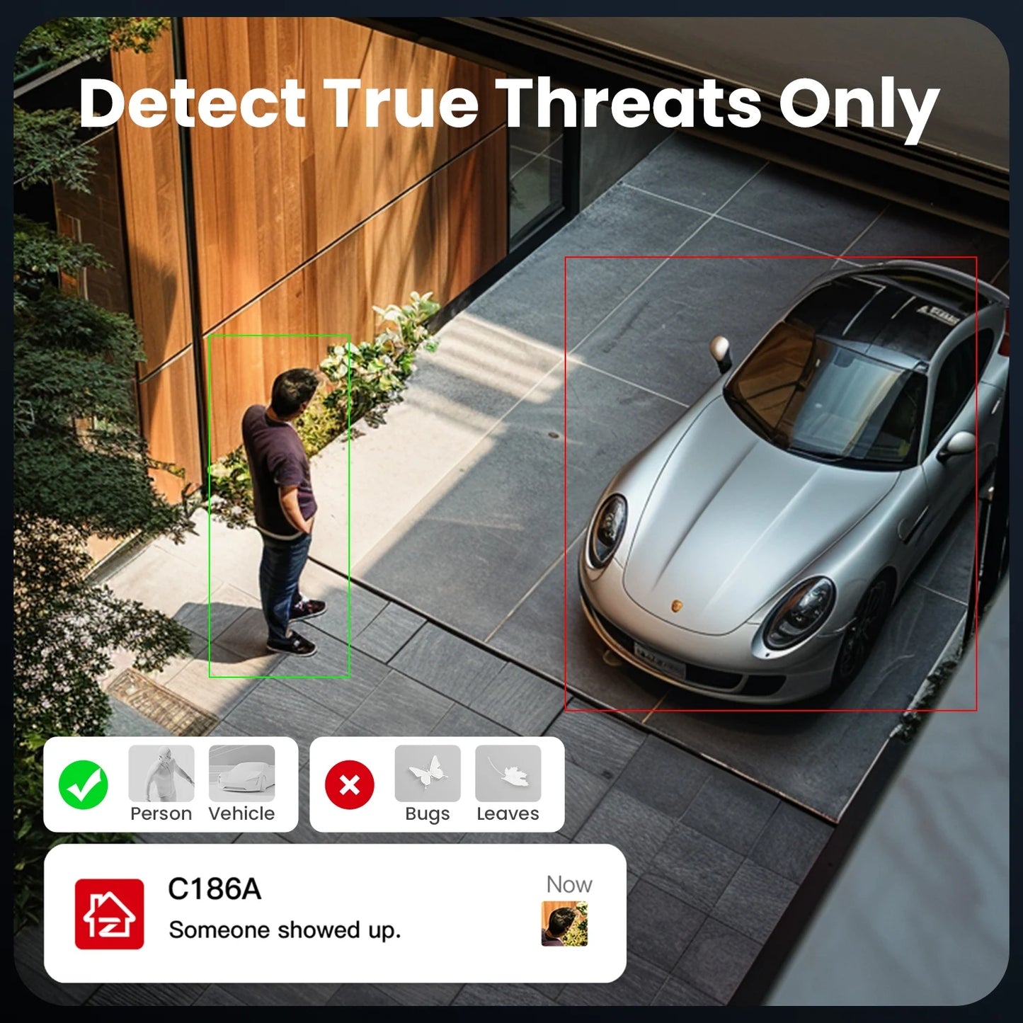 ZOSI C186A 4K 8MP/5MP Aurora Lux WiFi Camera True Full Color Night 2.4/5GHz WiFi AI Detection Outdoor HD CCTV Video Surveillance