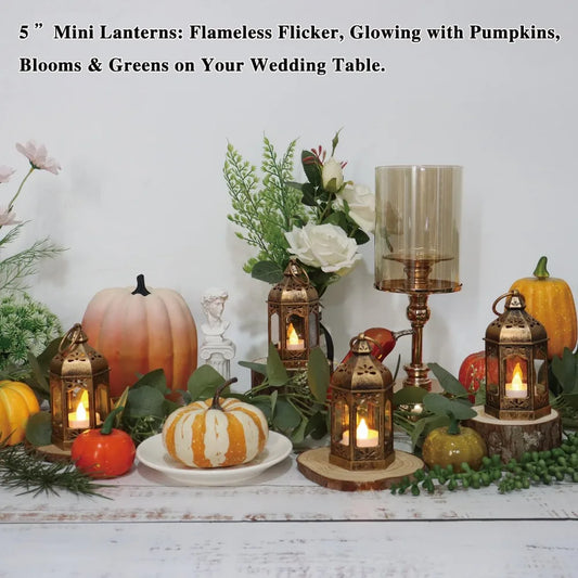 LED Tealight Hanging Lantern Set For Ramadan Christmas Weddings