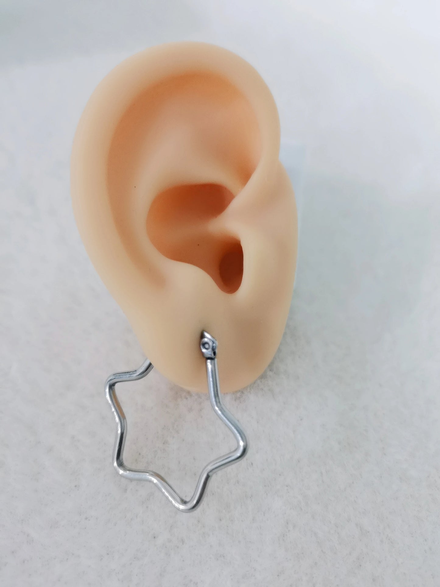 GDKLCN Elegant Hollow Five Star Earrings Cuff Jewelry Gift