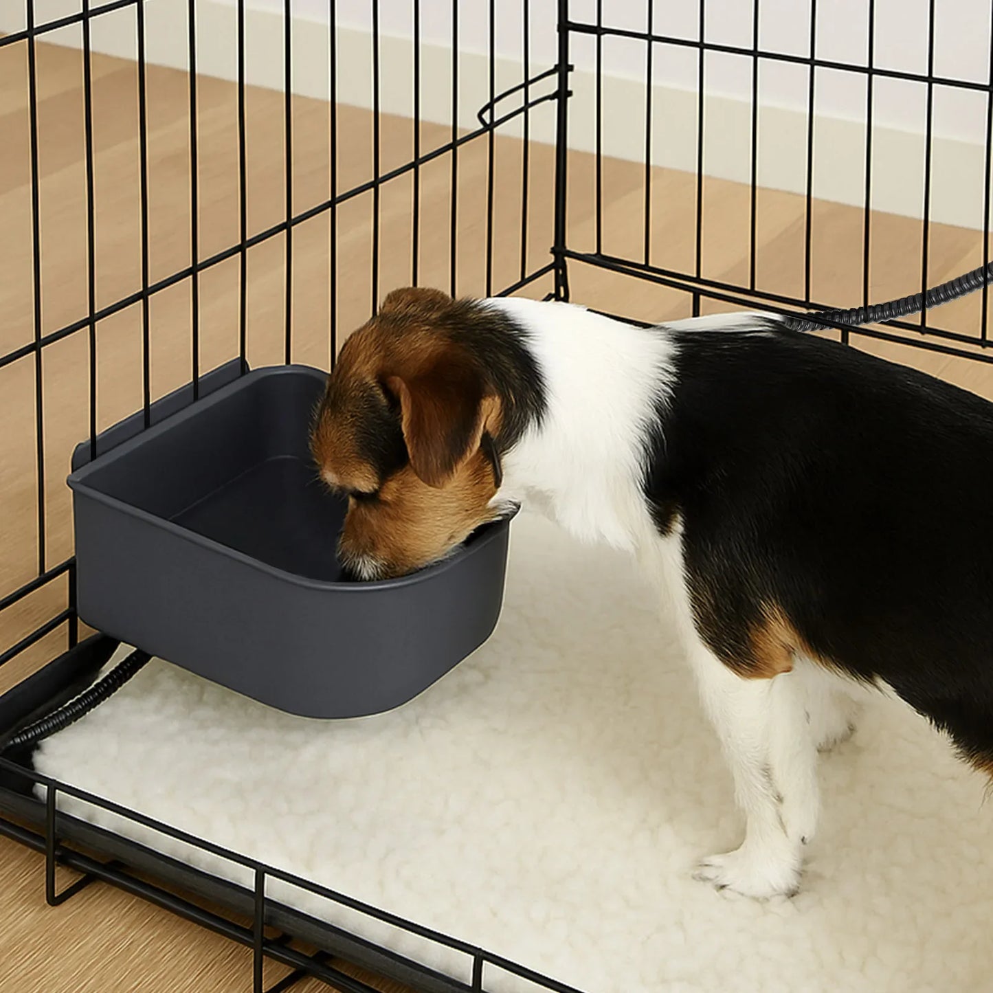 VKTECH IndustrialGradeHeavyDuty Ultratherm Heated Pet Bowl Hanging Water Dish Companions