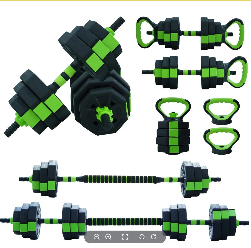 HiMISS 4 in 1 Adjustable Kettlebell and Dumbbell Set