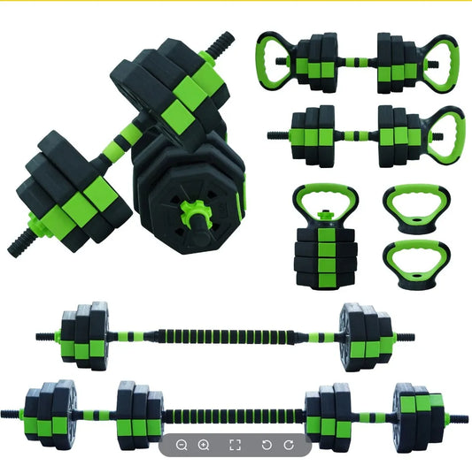 HiMISS 4 in 1 Adjustable Kettlebell and Dumbbell Set
