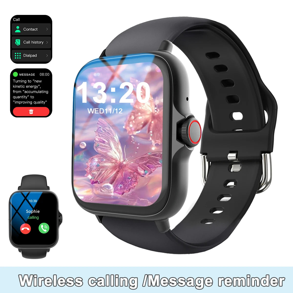 Lomaxfr Smart Watch Touch Screen Calls Message Reminders