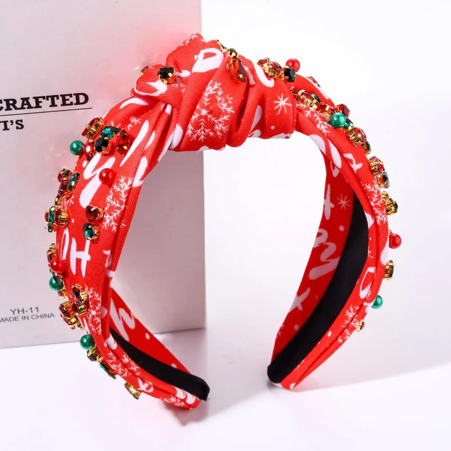 Christmas Headband for Women Holiday Accessories Festive Reindeer Theme