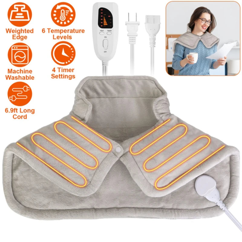 Electronic Weighted Heating Pad For Neck And Shoulders Pain