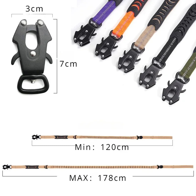 Guangdong Reflective Shock Absorbing SuperHeavyDuty Car Seatbelt Dog Leash ProMax