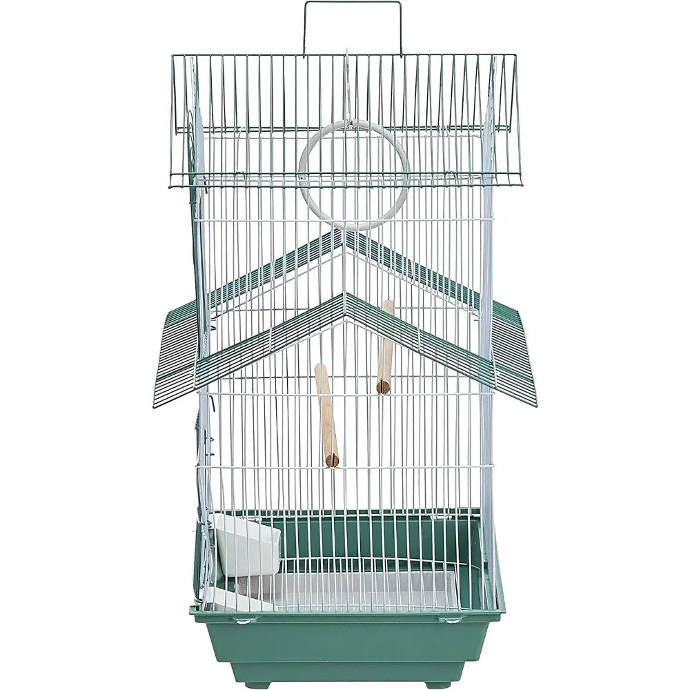 Stainless-Steel Bird Cage For Parakeets Indoor Non-Toxic Powdercoated Enclosure System