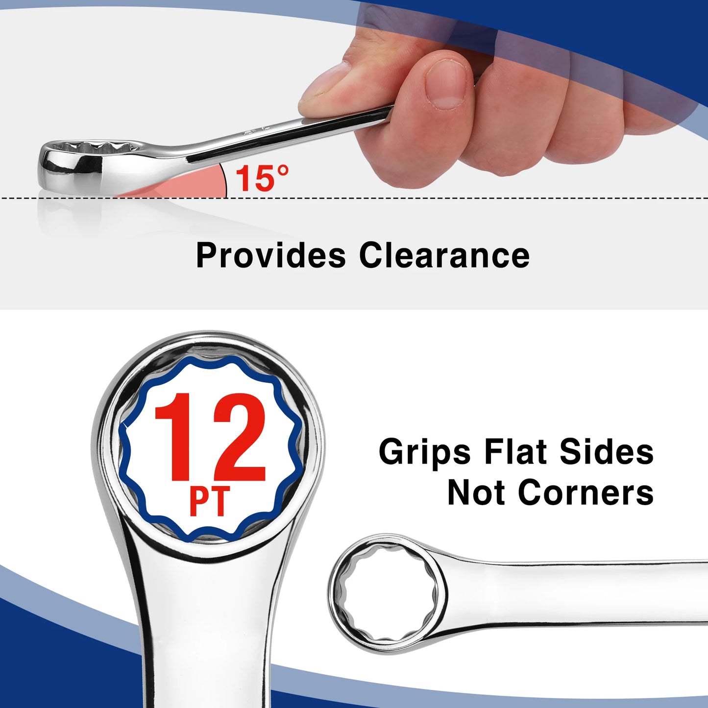 WORKPRO SAE Metric Wrenches Set With Organizer Carry Case