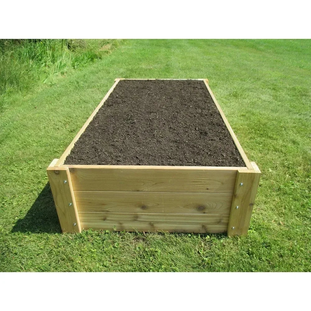 Deep Root Cedar Raised Bed Garden Kit